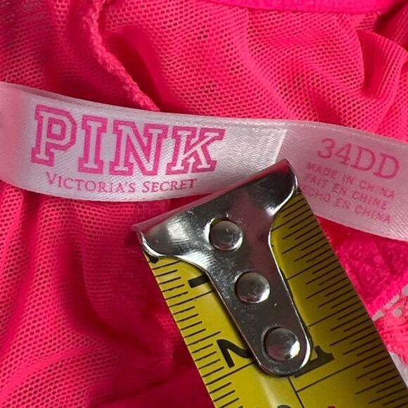 PINK Victoria Secret Size 34DD Racerback Bra Push-Up - Picture 5 of 5
